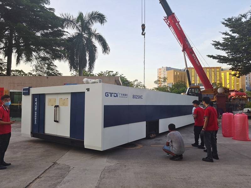 米兰激光8025HC总线高功率12000W光纤激光切割机交付成功